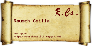 Rausch Csilla névjegykártya